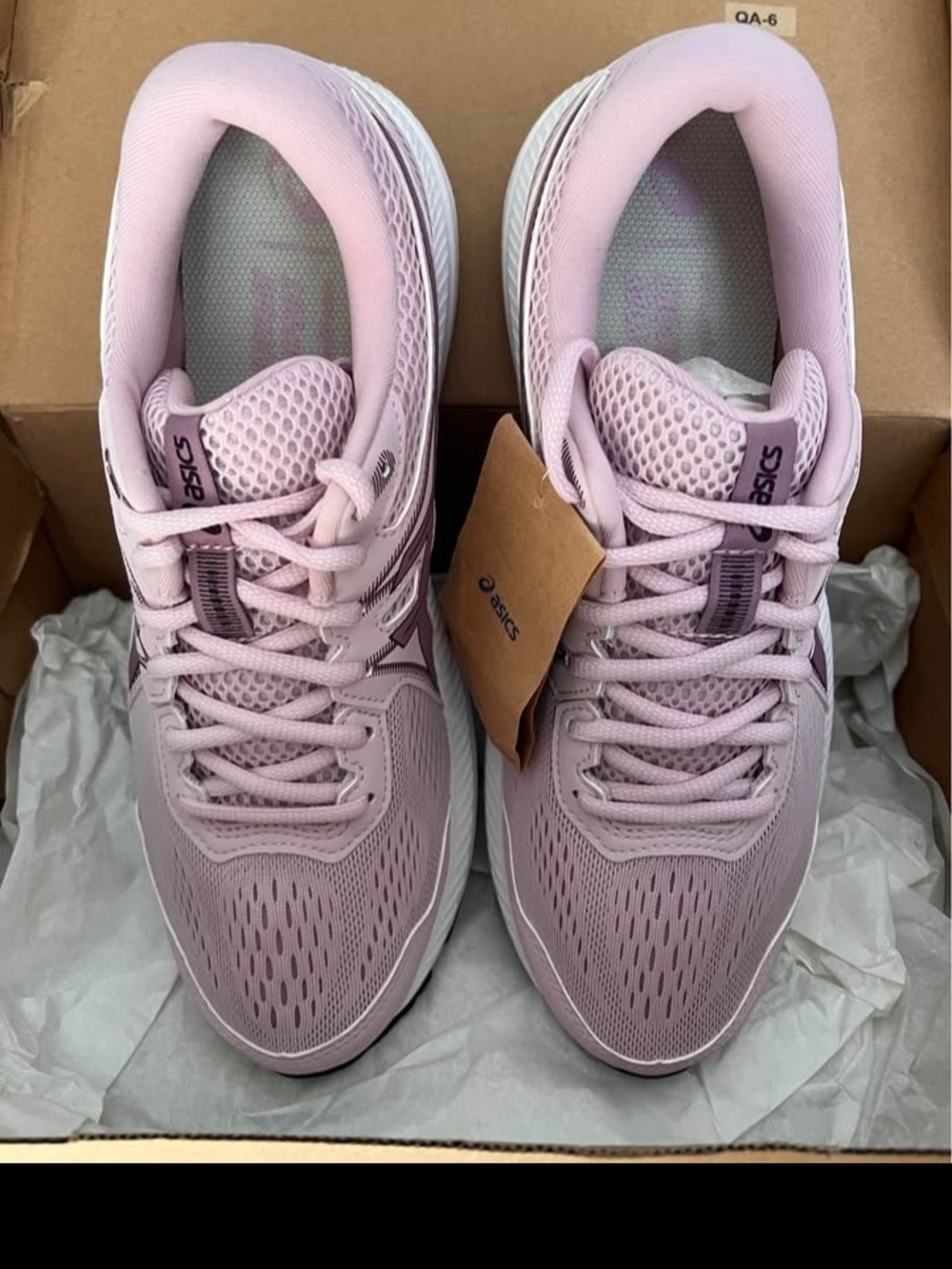 ASICS Gel-Contend 7 Women's Pink Athletic Running Shoes with Purple Accents - Picture 3 of 4